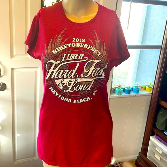Harley Davidson Rally tee size size large - Picture 1 of 4